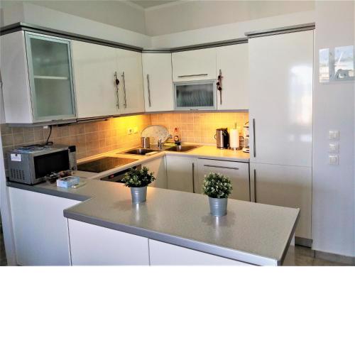 Potamos apartment with view